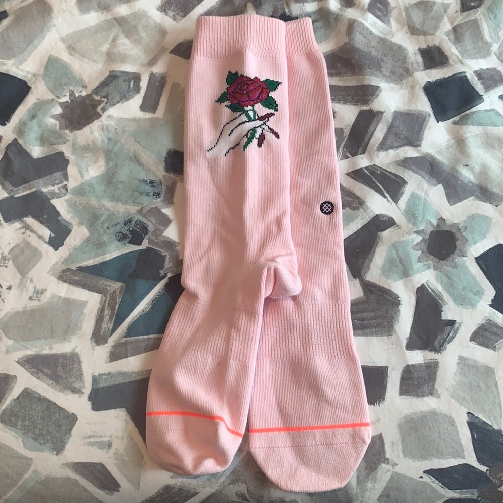 Pink stance socks